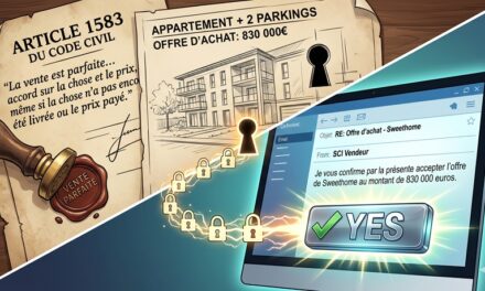 Un simple e-mail acceptant une offre d&rsquo;achat entraîne-t-il définitivement la formation de la vente immobilière ?
